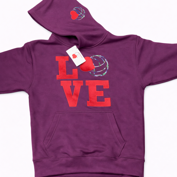 LOVE VOLLEYBALL PLUM