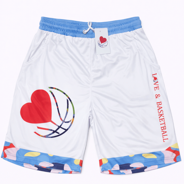 LOVE & BASKETBALL SHORTS - CAROLINA BLEU
