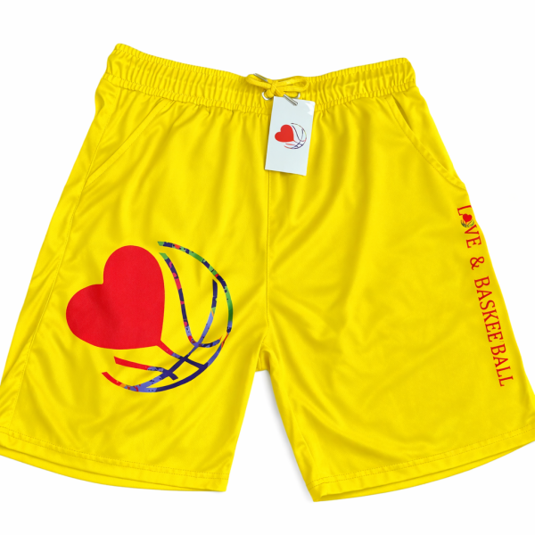 LOVE & BASKETBALL SHORTS -  YELLOW