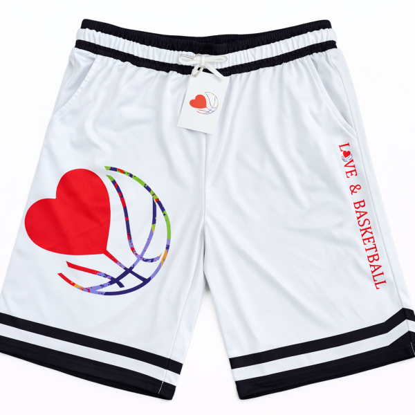 LOVE & BASKETBALL SHORTS - WHITE